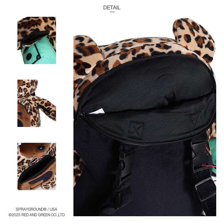 SPRAYGROUND スプレーグラウンド バックパック　ミシカ　Mishka SPRAY GROUND ぬいぐるみ バッグ かわいい 熊 リュック ヒョウ柄