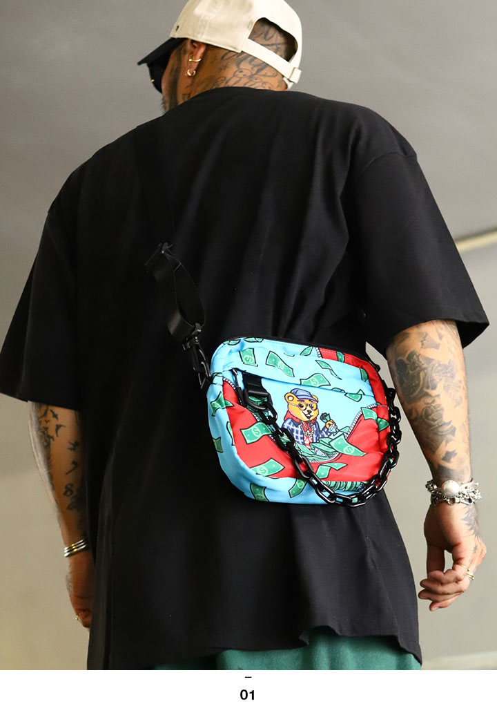 REASON ミニショルダーバッグ 斜めがけ 横型 大人 小さめ ポーチ 