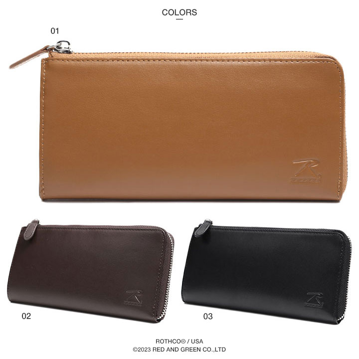 ROTHCO（ロスコ） 財布 長財布 レザー 本革 ロングウォレット ラウンド