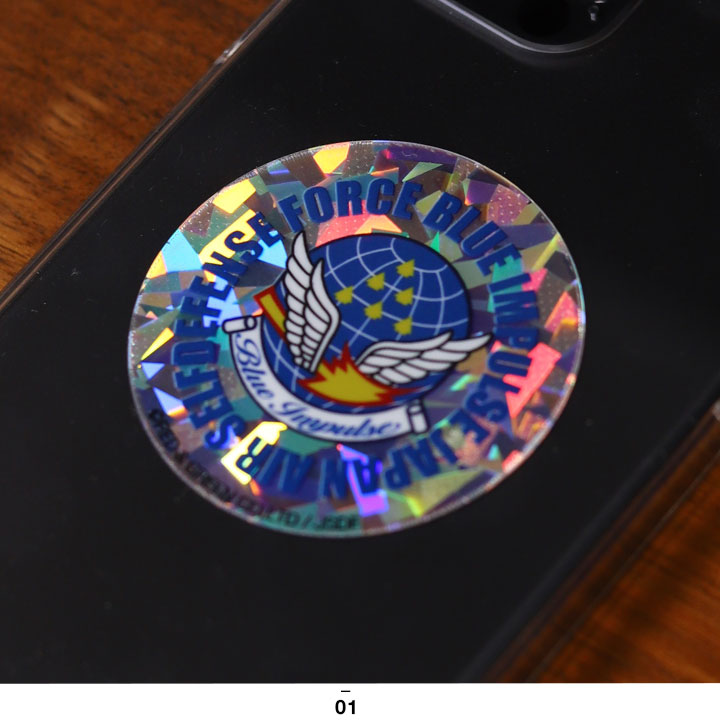 自衛隊 グッズ ブルーインパルス エンブレム 空自 ステッカー バイク