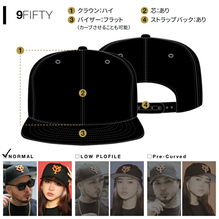 ニューエラ NEW ERA キャップ MLB ヤンキース NY ロゴ 9Fifty 帽子 cap 深め フラットバイザー スナップバックキャップ シンプル ロゴ 刺繍｜weekindenim｜05