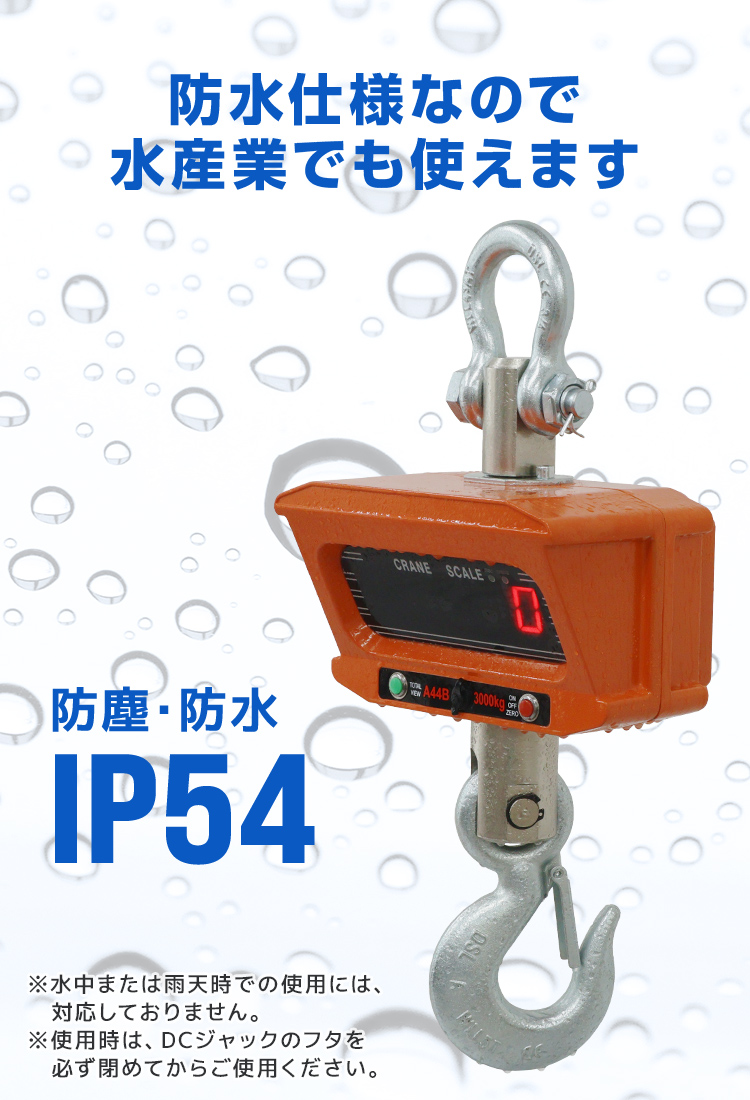 クレーンスケール デジタルクレーンスケール 充電式 吊秤 3t リモコン