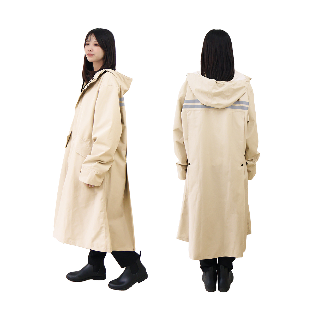 レインコート 自転車 リュック レディース メンズ カッパ レインポンチョ おしゃれ ロング 自転車用レインコート リュック バイク 軽量 雨具 通学 防水撥水 | WEIMALL | 01