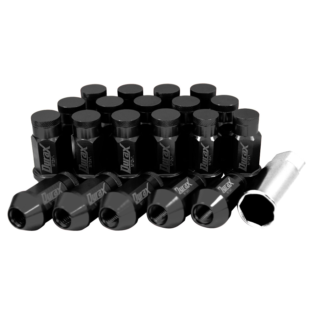 ホイールナット レーシングナット M12 P1.25 P1.5 ロング ロックナット 色選択 自動車 袋 Durax | Durax | 02