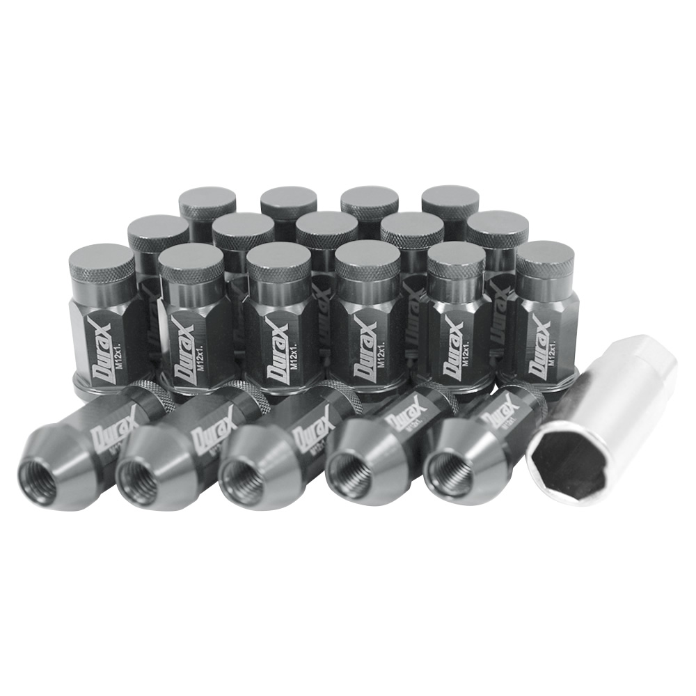 ホイールナット レーシングナット M12 P1.25 P1.5 ロング ロックナット 色選択 自動車 袋 Durax | Durax | 03