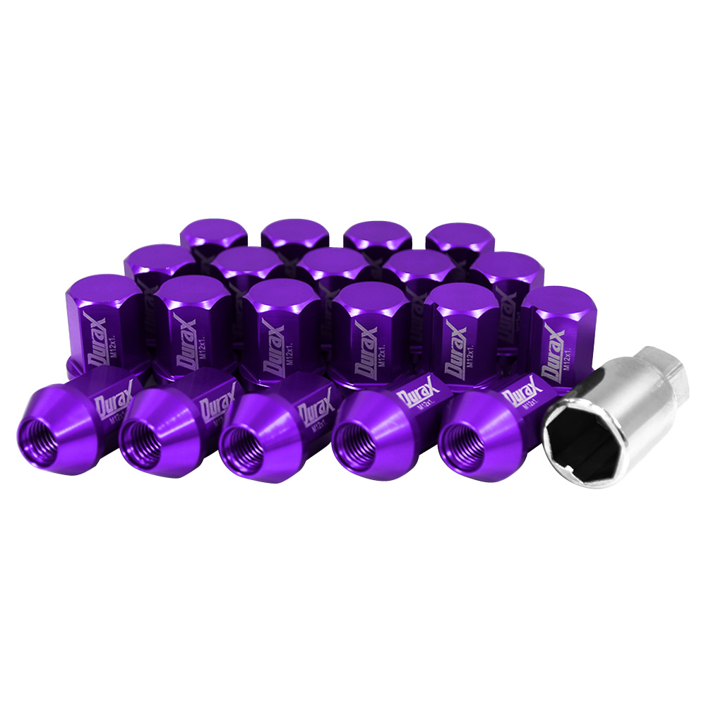 ホイールナット レーシングナット M12 P1.25 P1.5 ショート ロックナット 自動車 袋 Durax | Durax | 08