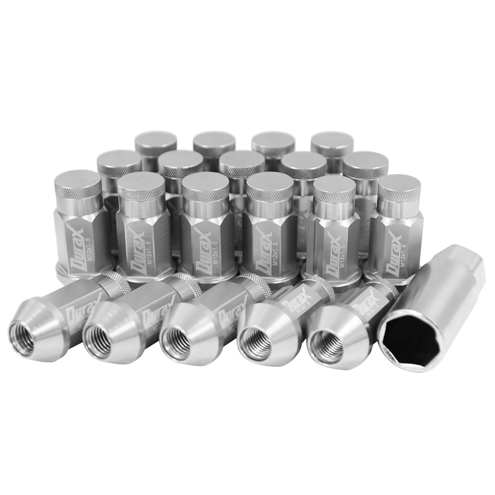 ホイールナット レーシングナット M12 P1.25 P1.5 ロング ロックナット 色選択 自動車 袋 Durax | Durax | 06