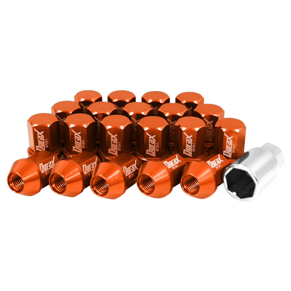 ホイールナット レーシングナット M12 P1.25 P1.5 ショート ロックナット 自動車 袋 Durax | Durax | 12