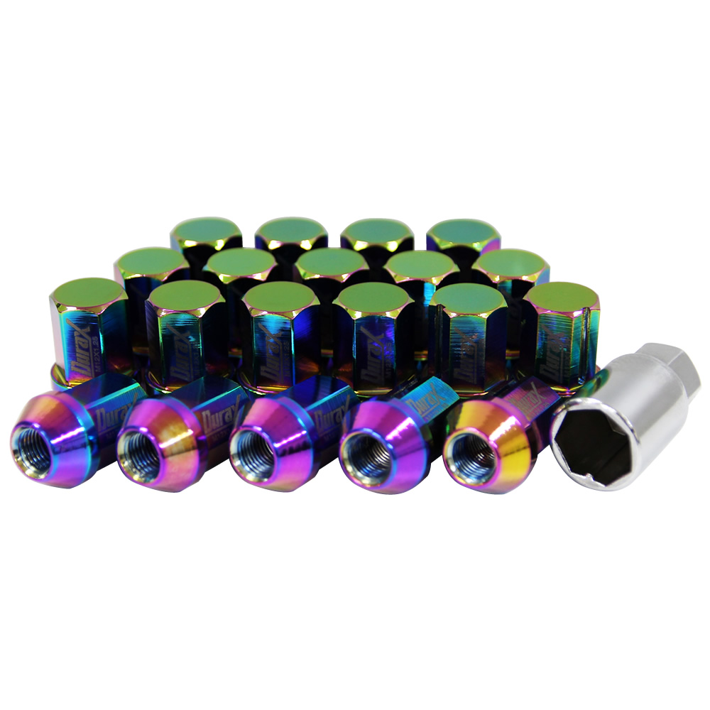 ホイールナット レーシングナット M12 P1.25 P1.5 ショート ロックナット 自動車 袋 Durax | Durax | 13