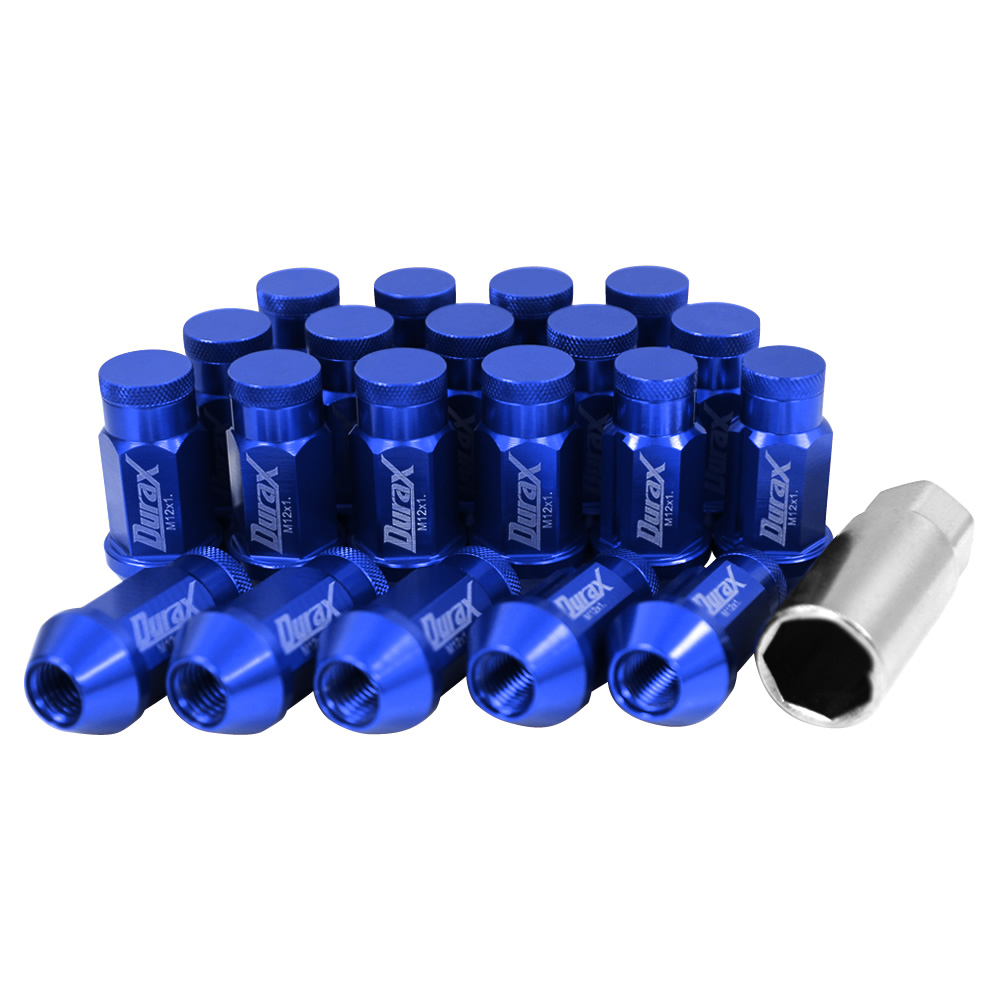 ホイールナット レーシングナット M12 P1.25 P1.5 ロング ロックナット 色選択 自動車 袋 Durax | Durax | 11