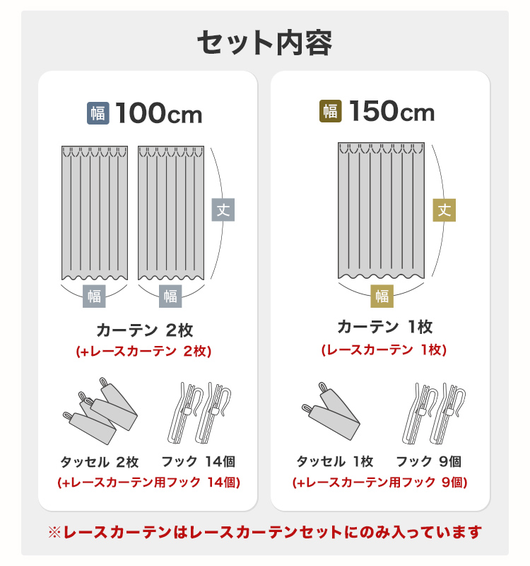 Amazon｜Gemarwel 遮光 カーテン 1枚 200cm丈 150cm幅 1級 既成