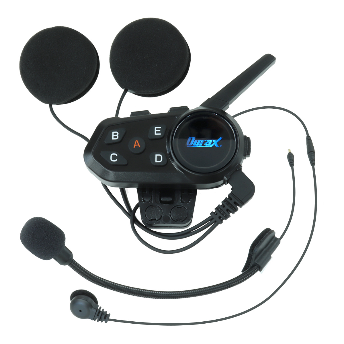 Durax バイク インカム 2台セット インターコム Bluetooth 防水