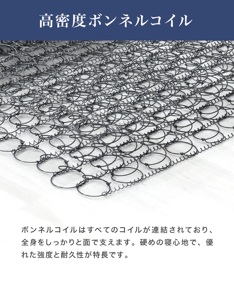 マットレス セミダブル 三つ折り ボンネルコイル 厚さ16.5cm 圧縮梱包 高密度 スプリングマットレス マットレス 硬め 通気性 腰痛 肩こり  新生活 WEIMALL : fej002 : WEIMALL - 通販 - Yahoo!ショッピング