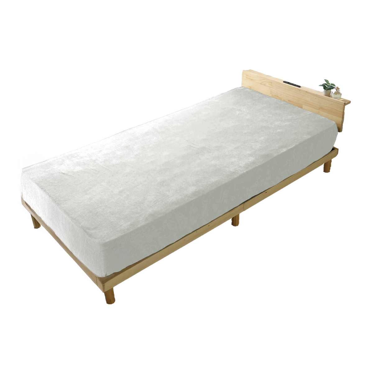 ボックスシーツ セミダブル マットレスカバー 冬 暖かい マイクロファイバー おしゃれ あったか 洗える ふわとろ毛布 柔らか 30cm対応 全面ゴム入り | WEIMALL | 01