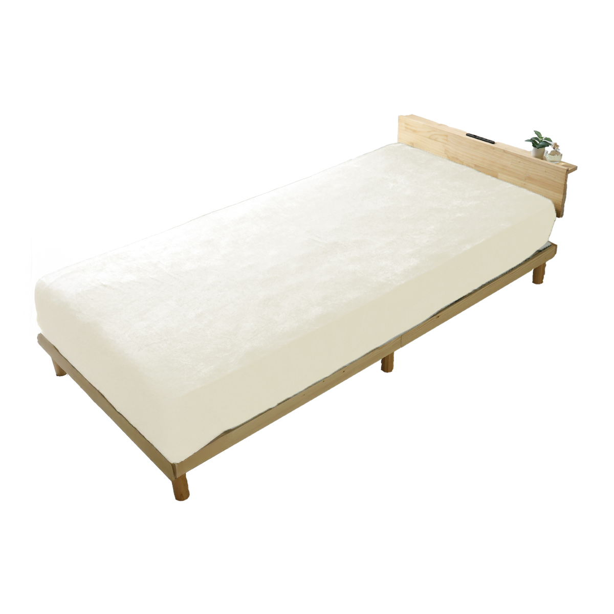 ボックスシーツ セミダブル マットレスカバー 冬 暖かい マイクロファイバー おしゃれ あったか 洗える ふわとろ毛布 柔らか 30cm対応 全面ゴム入り | WEIMALL | 03