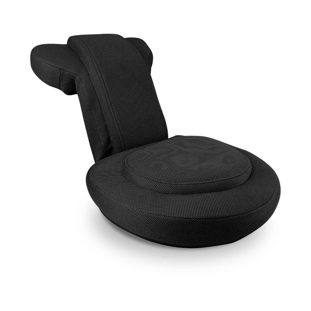 座椅子 ゲーミングチェア リクライニング ゲーミング座椅子 低反発 肘置き 日本製ギア 低反発ウレタン 姿勢矯正 メッシュ ストレッチ 座イス ゲーム コンパクト｜weimall｜04