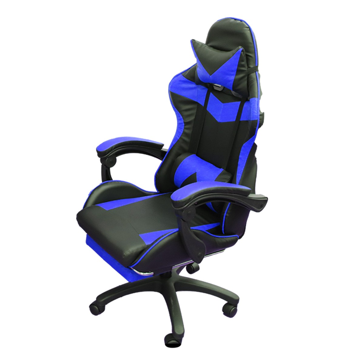 ゲーミングチェア リクライニング キャスター付 合皮レザー 高さ調節可能 椅子 疲れにくい ハイバック フットレスト オフィスチェア デスクチェア  座面広々