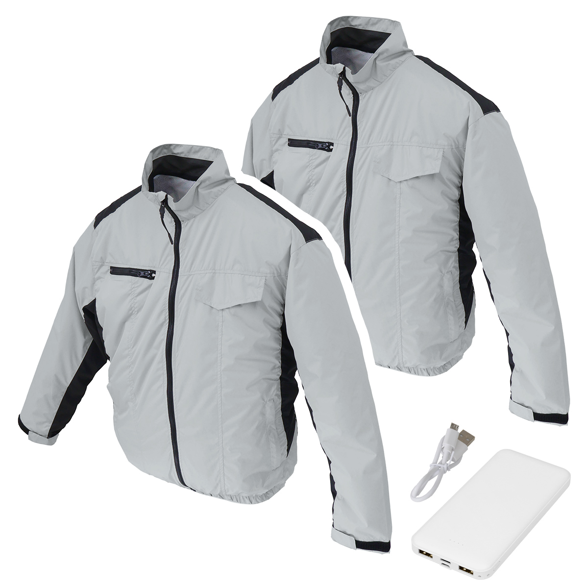 空調作業服 モバイルバッテリー付き 予備の服付き ベスト ウェア ファン付きウェア 3段階風量調節 UVカット 保冷剤ポケット付 夏用 メンズ レディース 冷却服 | WEIMALL | 09