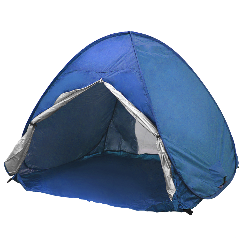 サンシェードテント テント ポップアップ ワンタッチテント 2人用 3人用 UVカット 収納袋付き ペグ付き メッシュスクリーン 紫外線防止 キャンプ アウトドア｜weimall｜03