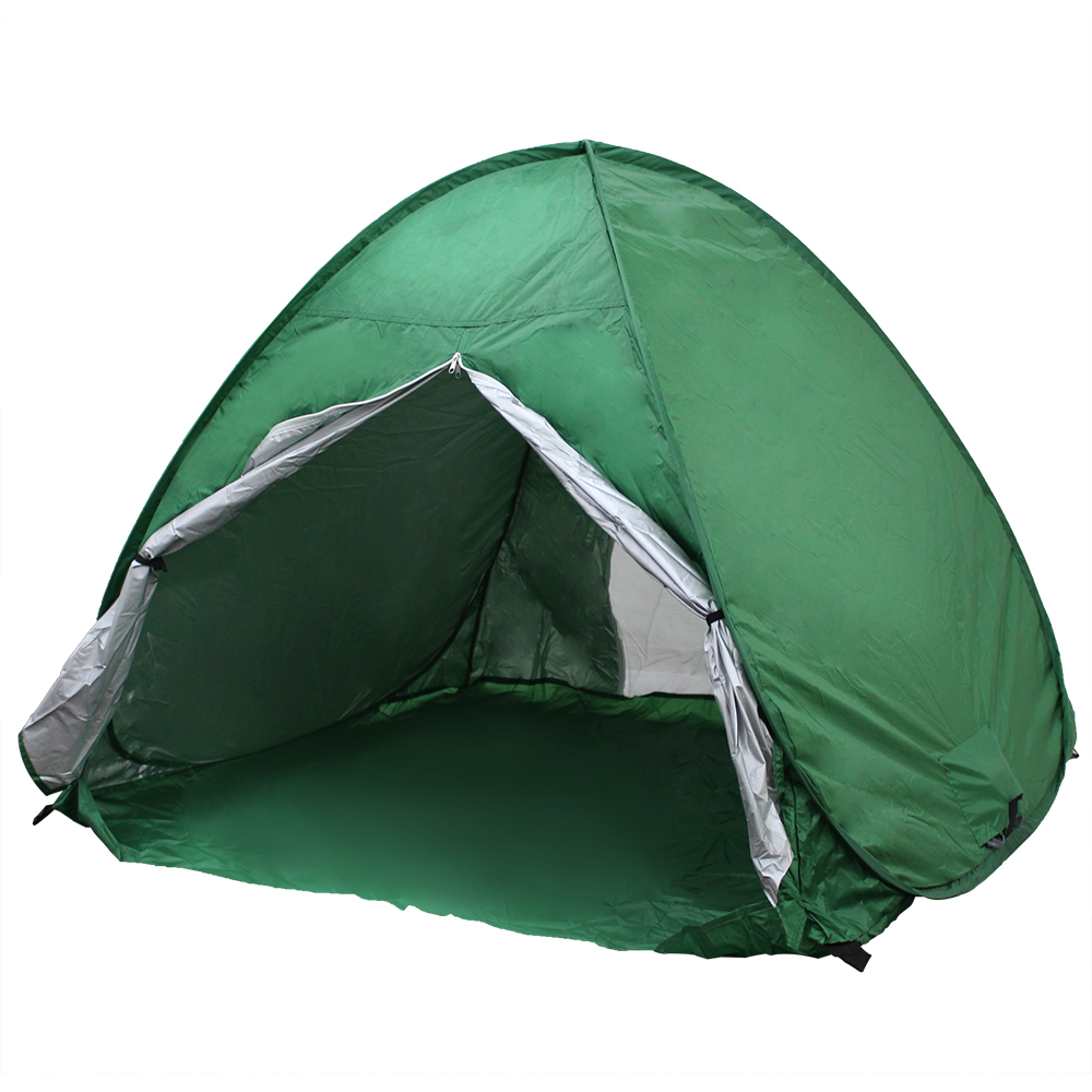 サンシェードテント テント ポップアップ ワンタッチテント 2人用 3人用 UVカット 収納袋付き ペグ付き メッシュスクリーン 紫外線防止 キャンプ アウトドア｜weimall｜02