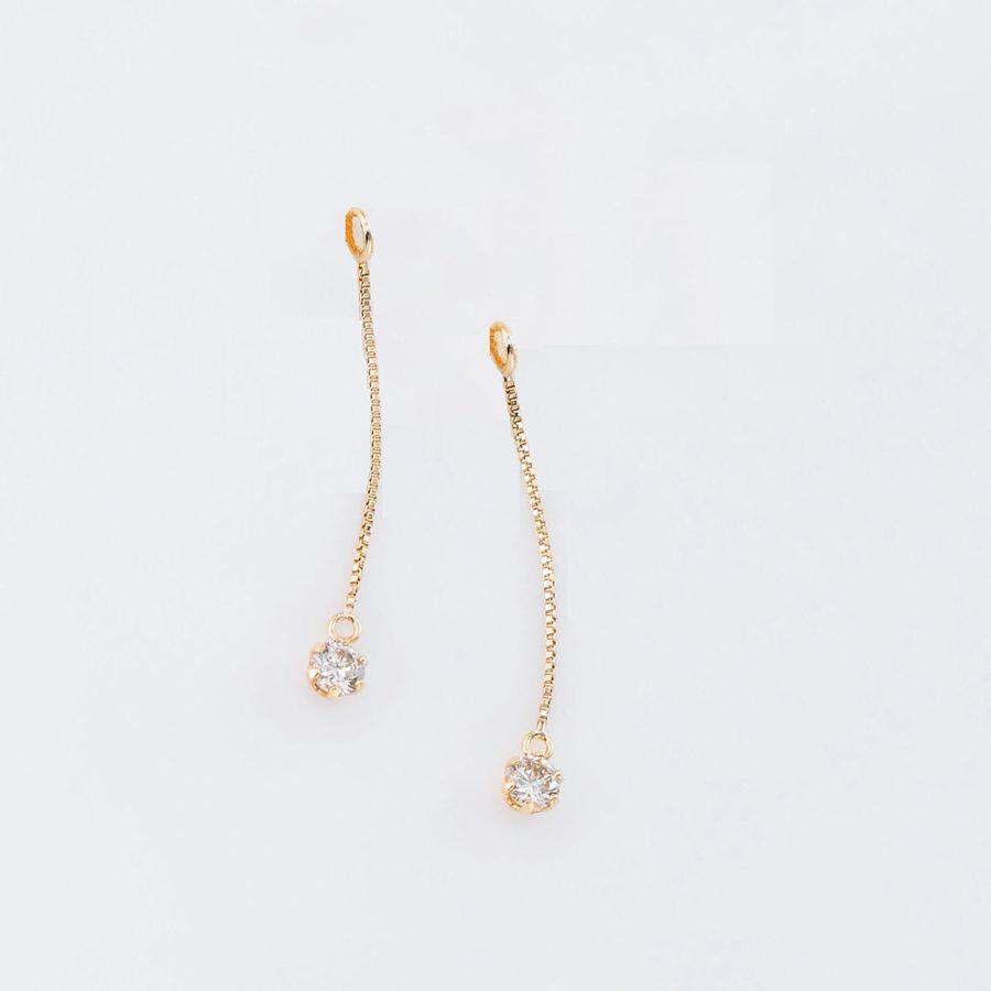 DAIYA（ダイヤ） 天然ダイヤモンド ピアスチャーム 片耳 1個 0.05ct