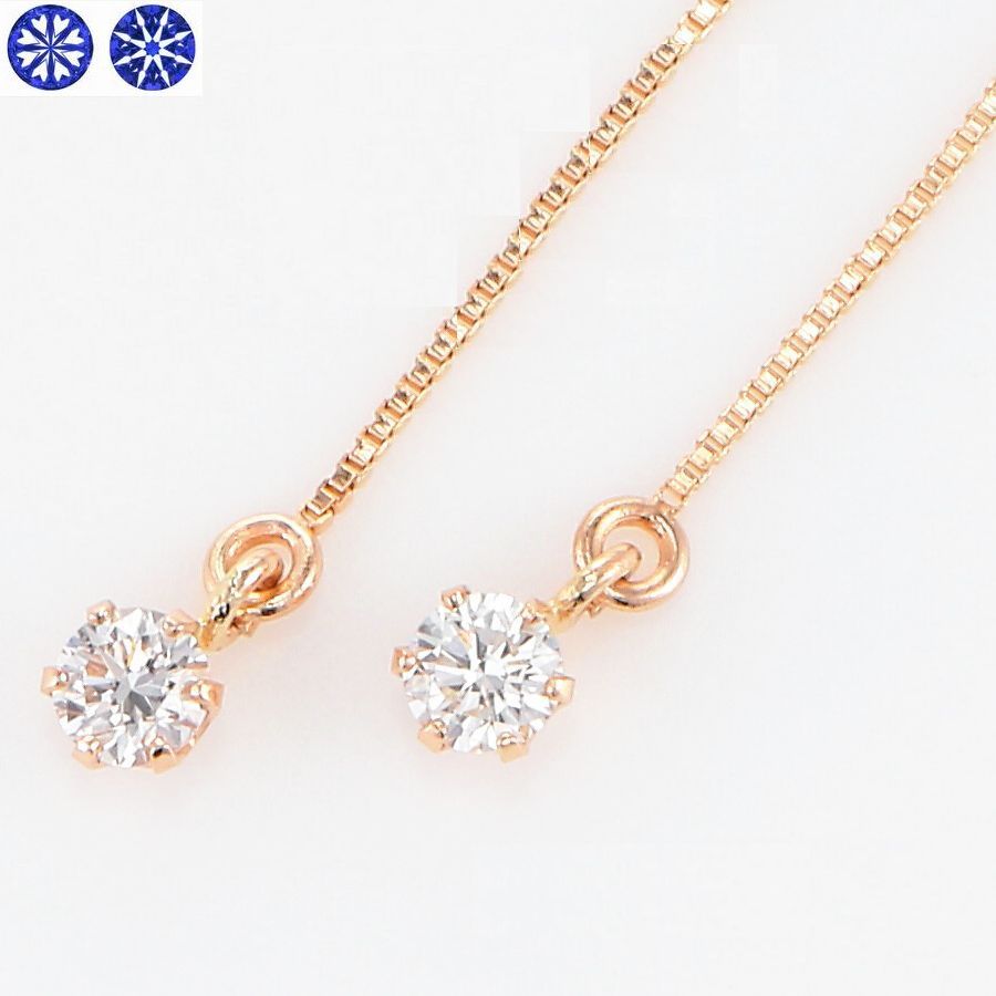 ダイヤモンド ピアス 一粒 プラチナ K18 ハート＆キューピッドダイヤモンド鑑別カード付き 0.1カラット レディース アメリカンピアス 50代 40代 |  | 03