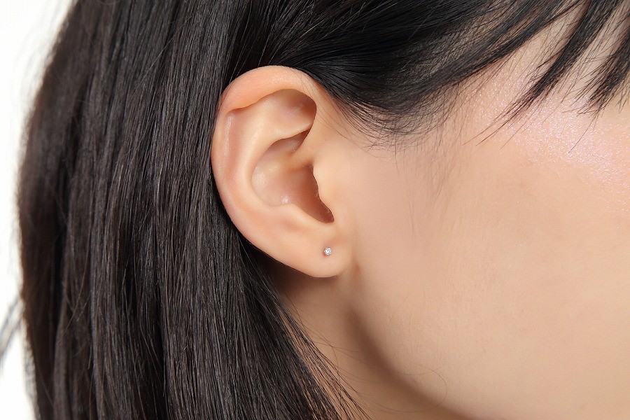 DAIYA（ダイヤ） ダイヤモンド ピアス 一粒 0.02ct 片耳用 プラチナ900
