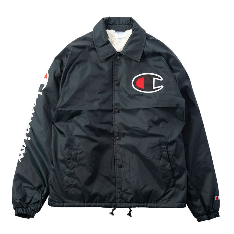 champion c logo sherpa lined jacket