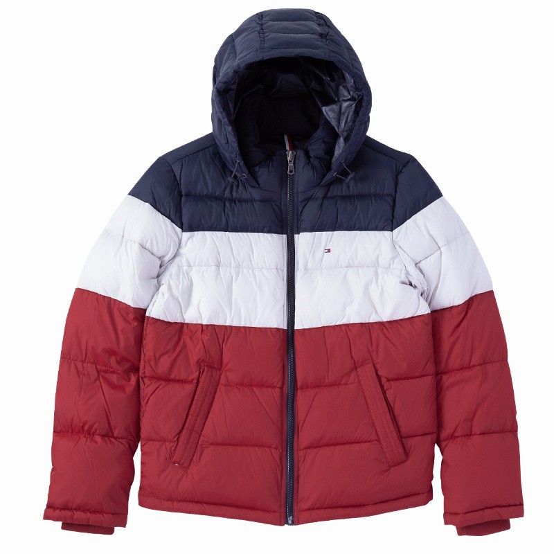 tommy hilfiger classic hooded puffer jacket