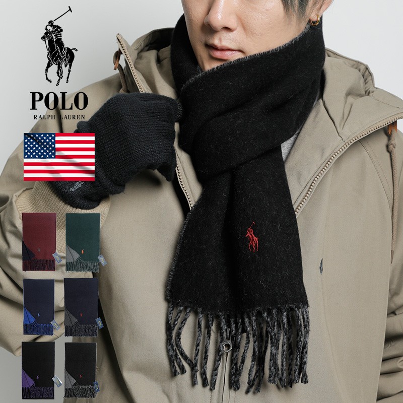 POLO RALPH LAUREN ポロ ラルフローレン マフラー リバーシブル