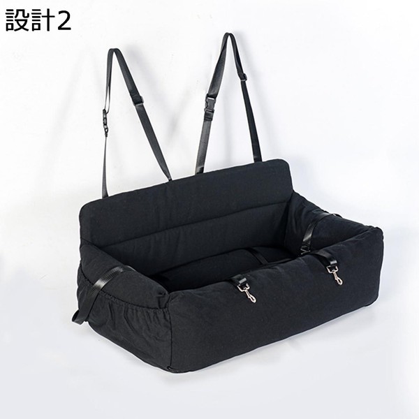 犬用ドライブボックス 中型犬対応 後部座席 2匹OK ペットベッド Welina 車用ペットシート キャリーバッグ兼用 小型犬/猫にも お出かけ快適の画像