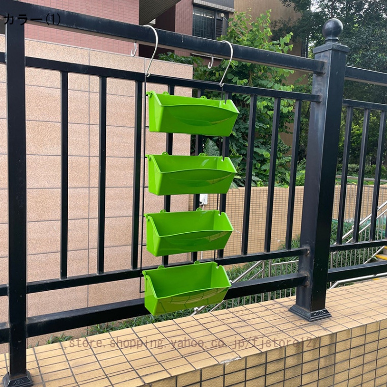 引っ掛け式プランター ベランダ用 軽量 再利用可能 Welina 省スペース 家庭菜園 イチゴ/野菜/草花 栽培 園芸用 バルコニーエコ栽培にの画像