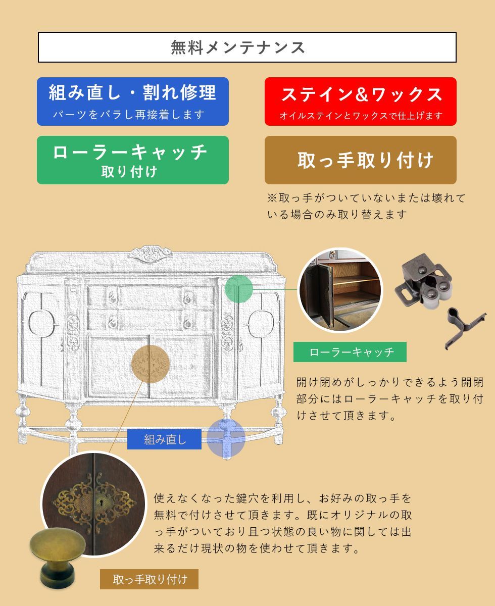 アンティーク家具 安い 棚 サイドボード キャビネット イギリス