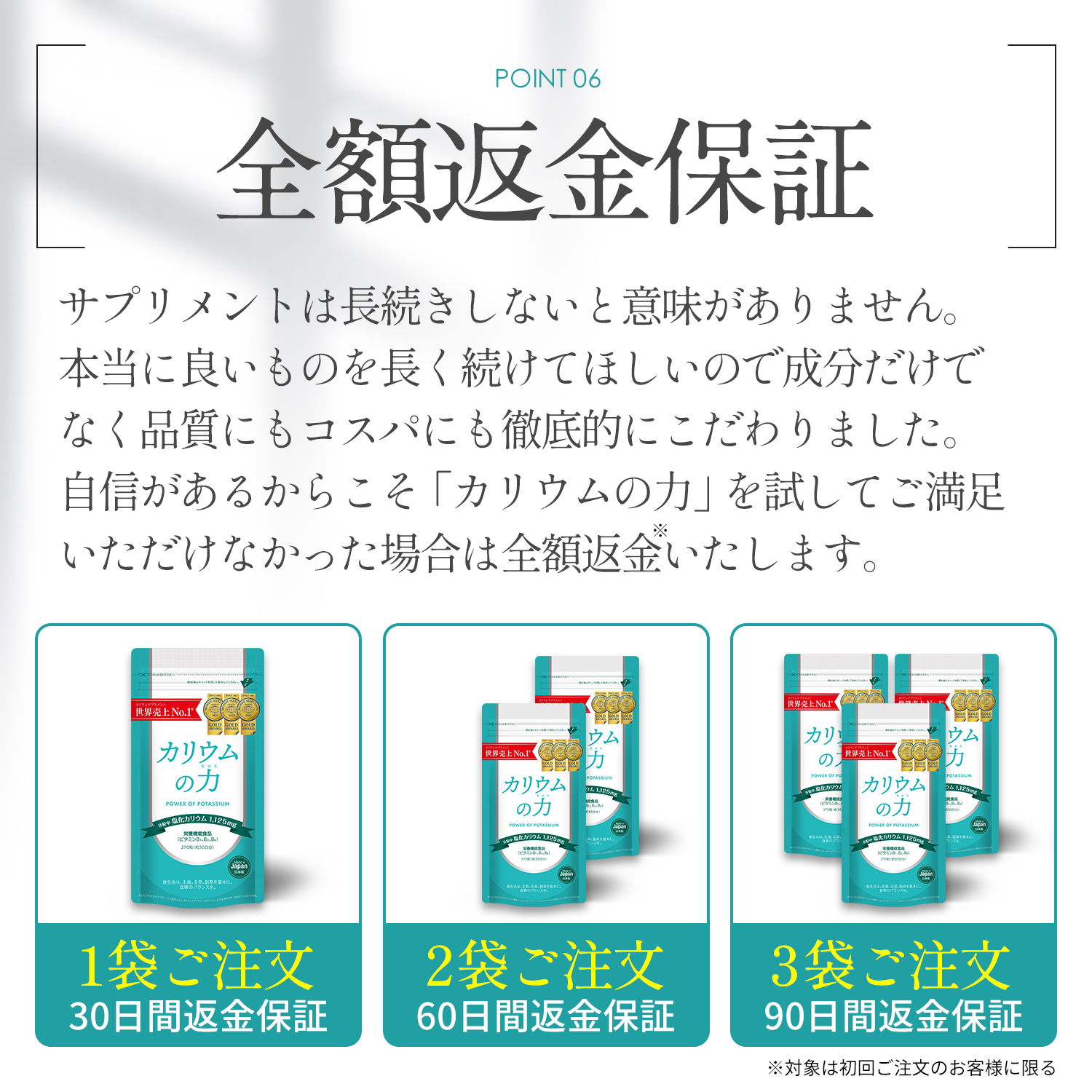 カリウム サプリ 【売上世界No1】 カリウムの力 3年連続モンド