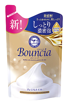 牛乳石鹸 バウンシア ボディソープ プレミアムモイスト つめかえ用 (340mL) 詰め替え用 ボディソープ