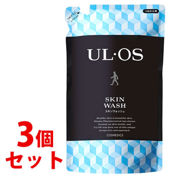 《セット販売》　大塚製薬 ウル・オス 薬用スキンウォッシュ つめかえ用 (420mL)×3個セット 詰め替え用 ウルオス UL・OS 顔・身体用洗浄料　医薬部外品｜wellness-web