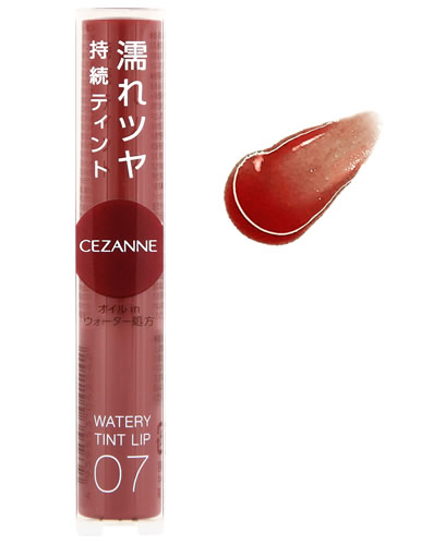 セザンヌ化粧品 セザンヌ ウォータリーティントリップ 07 ビターレッド (4.0g) 口紅 CEZANNE
