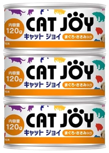 サンメイト CAT JOY まぐろ・ささみ入り (120g×3個) キャットフード キャットジョイ
