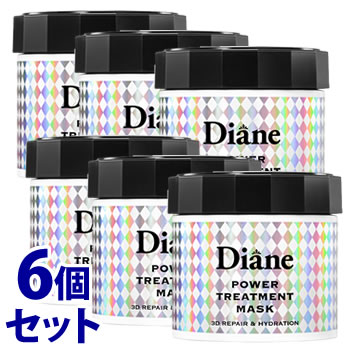 《セット販売》　モイストダイアン ダイアン パワートリートメントマスク (230g)×6個セット トリートメント ヘアマスク　送料無料｜wellness-web