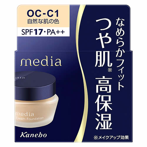 カネボウ メディア クリームファンデーションN OC-C1 自然な肌の色 SPF17 PA++ (25g) クリームファンデーション media｜wellness-web