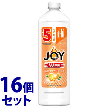 《セット販売》　P&G 除菌ジョイコンパクト オレンジの香り 特大 つめかえ用 (670mL)×16個セット 台所用洗剤 食器用洗剤　P＆G　送料無料｜wellness-web