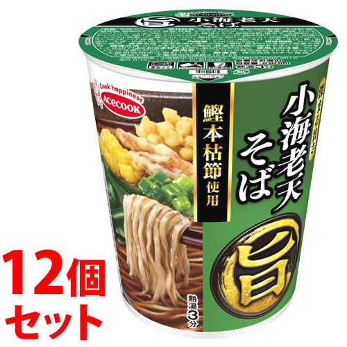 Yahoo! Yahoo!ショッピング(ヤフー ショッピング)《セット販売》　エースコック まる旨 小海老天そば （1食）×12個セット インスタント カップ麺　※軽減税率対象商品