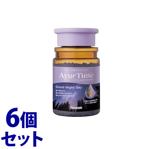 《セット販売》　バスクリン アーユルタイム グッドナイトデイ ボトル (520g)×6個セット バスソルト 入浴剤