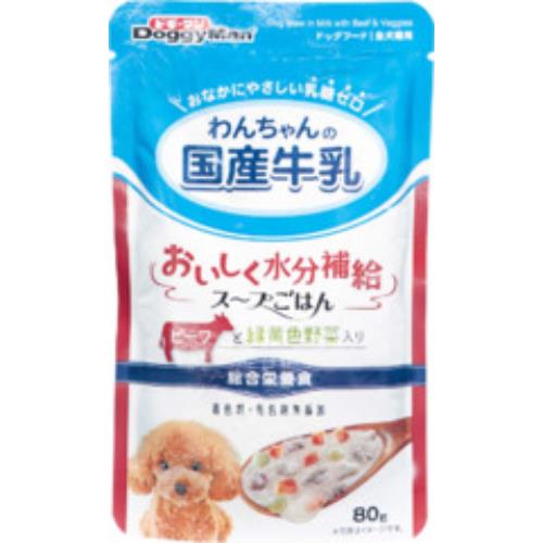 ドギーマンハヤシ わんちゃんの国産牛乳スープごはん　ビーフと緑黄色野菜入り80g | ブランド登録なし