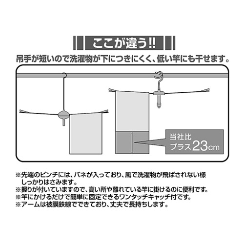 ニシダ パラソルハンガー ベランダ20 SMC20 (1個) 洗濯ハンガー 物干しハンガー | ブランド登録なし | 03