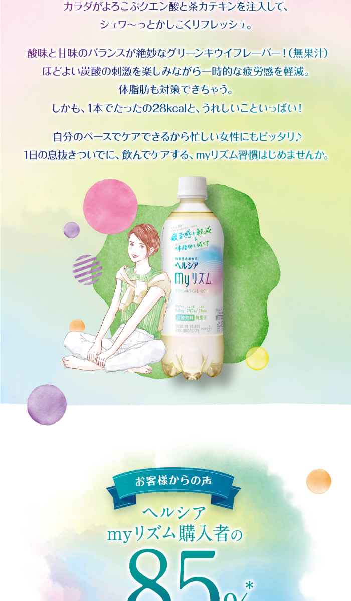 スクラロー 《2ケースセット》 花王 ヘルシア myリズム (500mL)×24本×2ケース マイリズム 機能性表示食品  (4901301401663) ※軽減税率対象商品 ドラッグストアウェルネス - 通販 - PayPayモール ではありま -  shineray.com.br