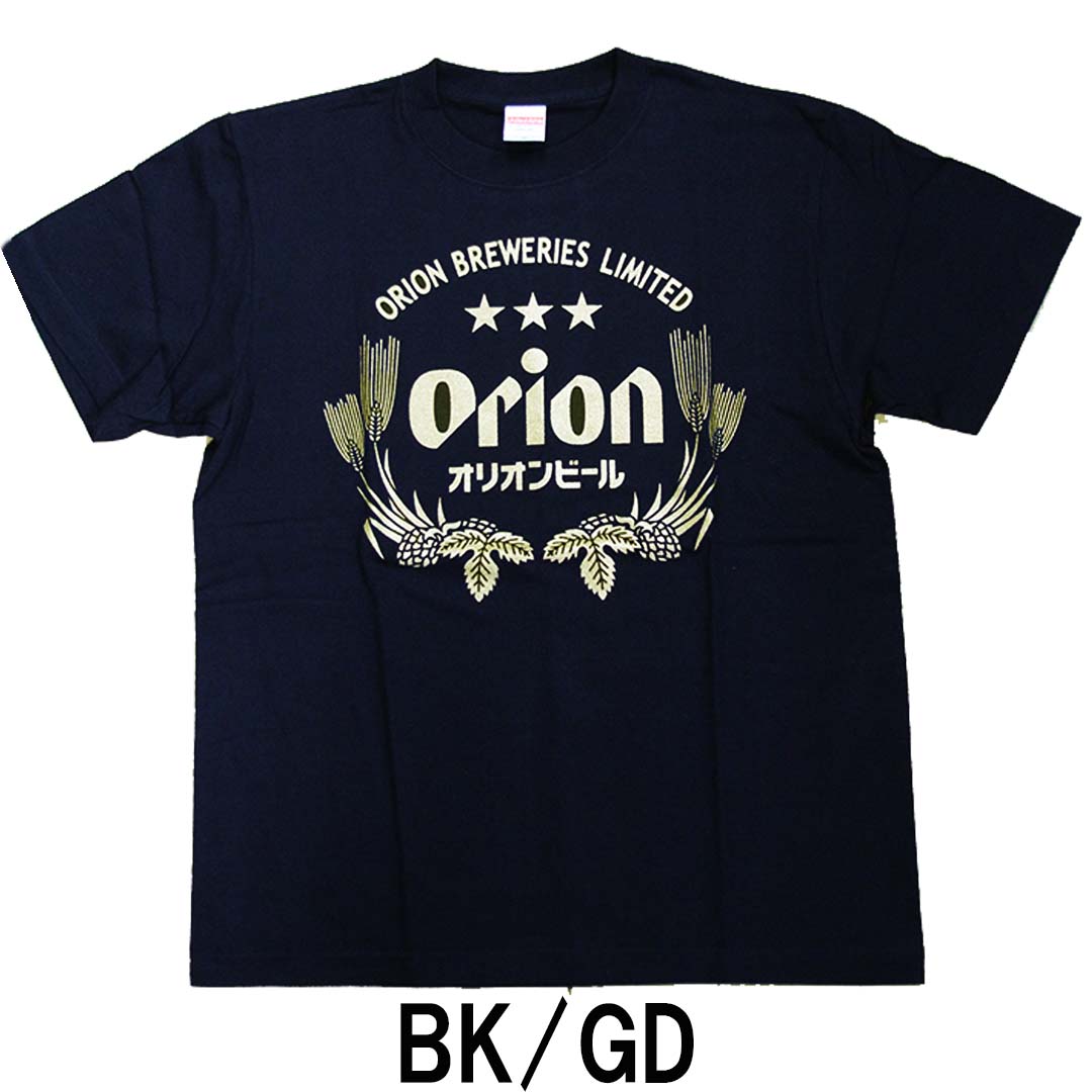 オリオンビールORION BEER  9100072　BK×GD　Tシャツ