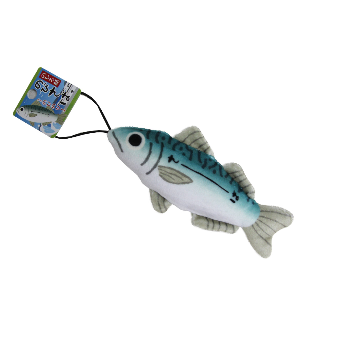 カワチ KAWACHI のびおさかなストラップ グレ/ヒラメ/スズキ/サバ/剣先