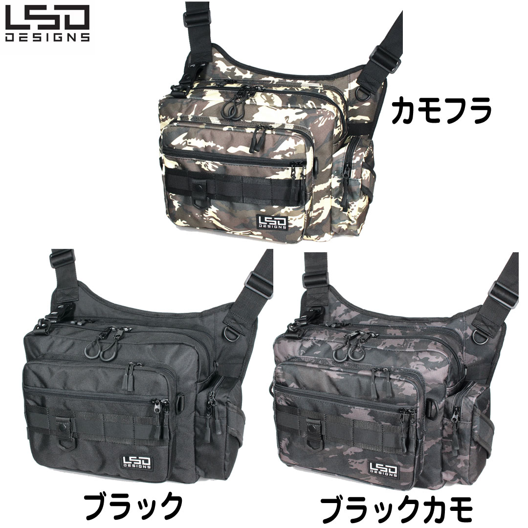 LSD DESIGNS ワンショットサイドダブル 大容量ショルダーバッグ