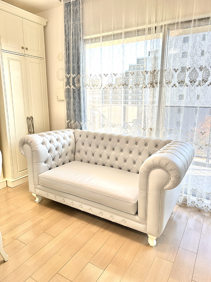 輸入 オーダー家具 ロココ調ソファ ヴィクトリアンスタイル 1シーター